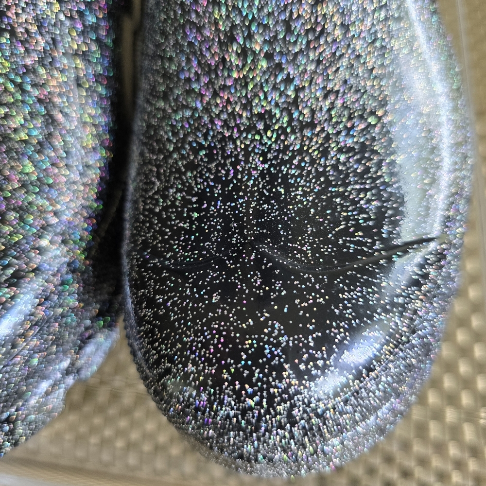 EUC Hunter Black Glitter Rain Boots 7 - Picture 3 of 14